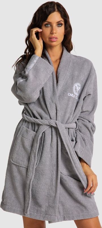 Carlo Colucci, Dames, Nachtkleding & Lounge, Grijs, Maat: S Katoen,