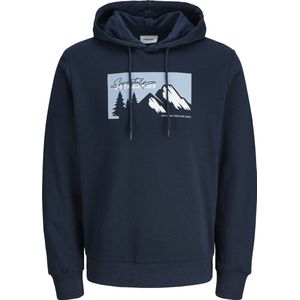 Jack & Jones - Hoodie - Marineblauw - Katoen