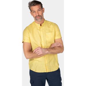 NZA New Zealand Auckland - Overhemd zonder kraag met korte mouw - Iguana Yellow