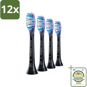 Philips Sonicare - Opzetborstels - G3 Premium Gum Care - Gezond Tandvlees - 4 opzetborstels - HX9054/33 - Voordeelverpakking - 12 stuks - Tandvleesgezondheid - Gevoelig tandvlees