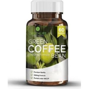 Green Coffee Bean - 6000 mg - 60 capsules - 50% Chlorogenic Acid - Snel & Verantwoord Afslanken - Het Dieet om snel kilo's te verliezen