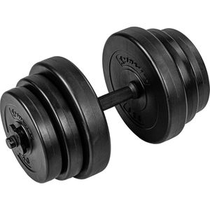 MOVIT® Dumbbell 20 kg - Kunststof - Halter met Gewichten - Zwart - 25 mm