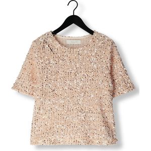 NUKUS Octavia Top Paillet Tops & T-shirts Dames - Shirt - Roze - Maat S