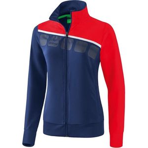 Erima 5-C Presentatiejack Dames - New Navy / Rood / Wit | Maat: 44