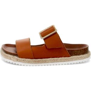 Bernie Mev Eleanor - Damesschoenen muiltjes - Tan-Leder