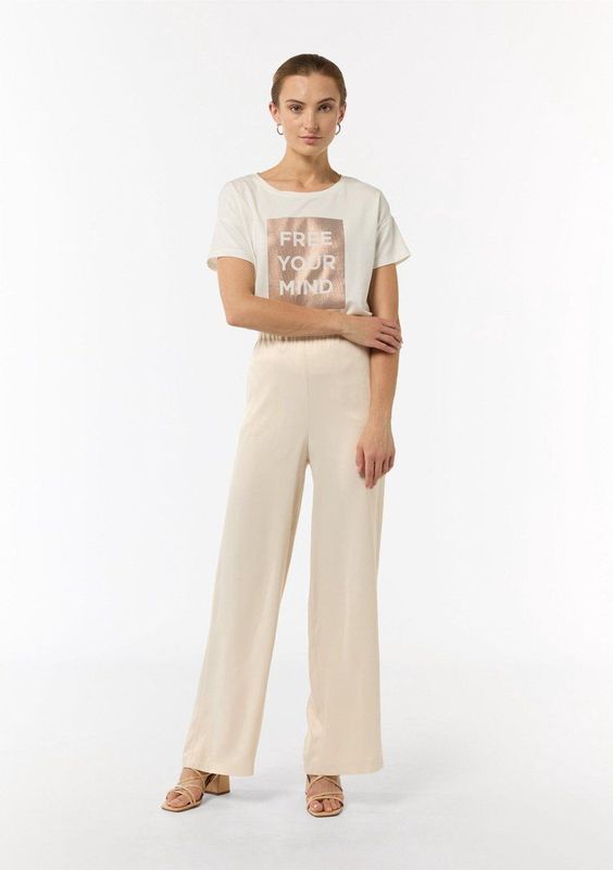 COMMA Broek  lichtbeige