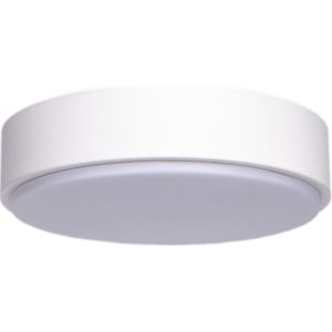 LED Plafondlamp - Opbouw Rond 12W - Helder/Koud Wit 6500K - Mat Wit Aluminium