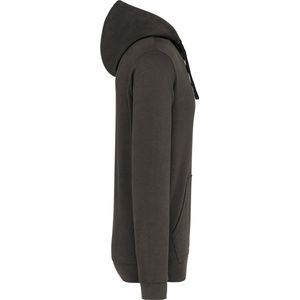 Sweatshirt Heren L Kariban Lange mouw Dark Grey / Black 80% Katoen, 20% Polyester