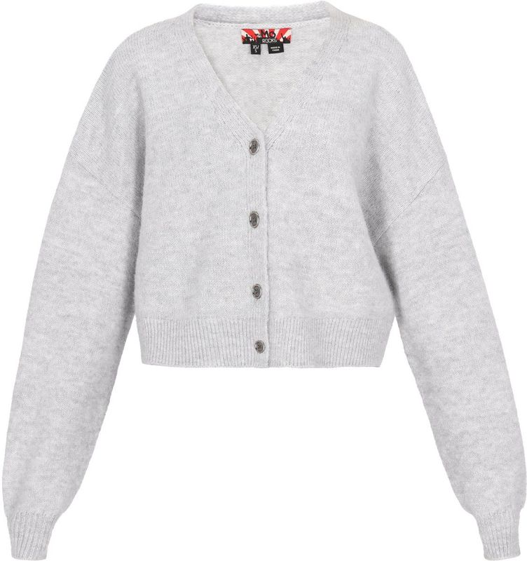 myMo - ROCKS - Gebreid Vest - Lichtgrijs