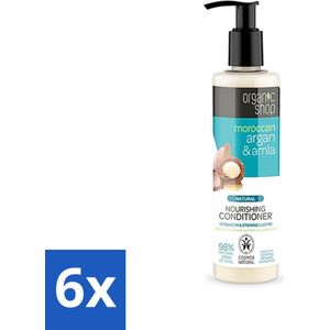 Organic Shop - Conditioner Argan & Amla - Hydraterend en Verzorgend - 280 ml - Voordeelverpakking - 6 stuks