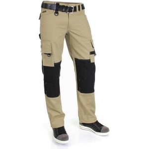 Tricorp  Werkbroek Canvas Cordura 502009 Khaki / Zwart - Maat 60