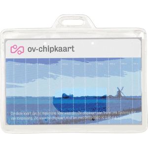1x Kaarthouder transparant Badgehouder- 9 x 7 cm - Gratis Verzonden