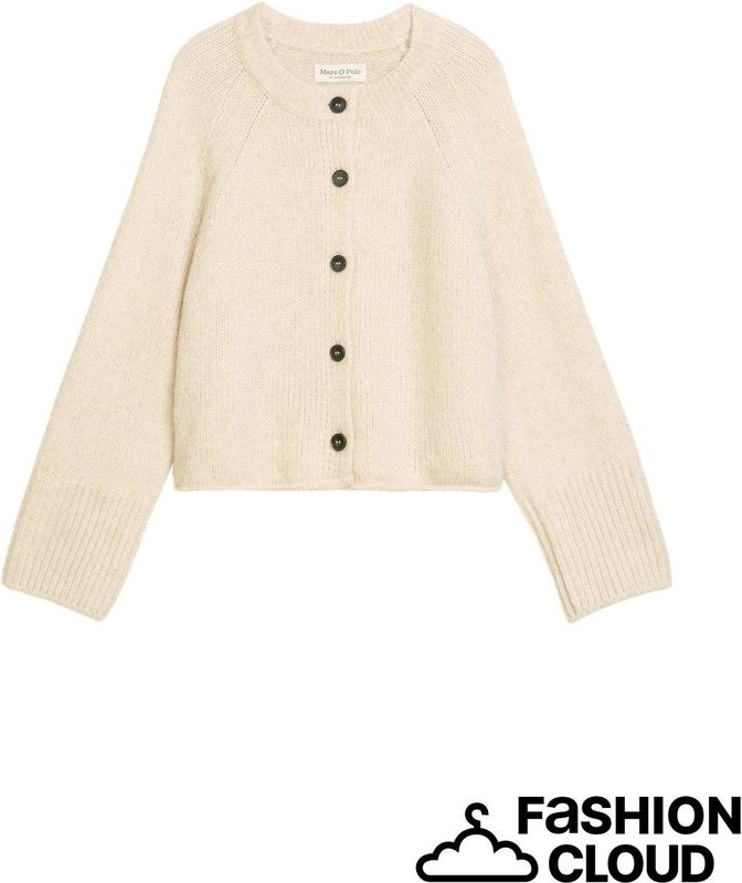 Marc O'Polo - Loose Fit Cardigan - Effen - Scheerwolmix