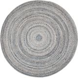 MUST Living Carpet Sterling round small,Ø150 cm, Blue, 80% wool 20% polyester