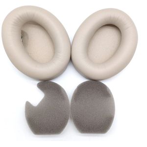 Vervangende Oorkussens - Grijs en Goud - Geschikt voor Sony WH-1000XM4 - Oorkussens van Proteïneleer