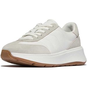 Fitflop - F-Mode T-Toe Wave - Leren Sneakers - Zwart