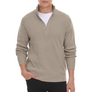 Warme Gebreide Wintertrui met Kwartrits voor Heren