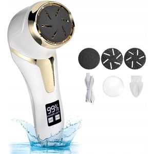 Elektrisch Voetvijl Set met 3 Opzetstukken - Draadloos