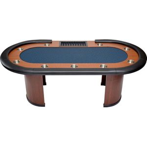 North Pokertafel Nevada 10 Personen Blauw