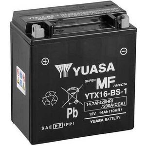 Yuasa Ytx16-bs-1 Agm-accu Zilver