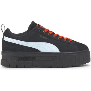 Puma - Mayze SD X Dua Lipa - Sneakers - Zwart met Lichtblauwe Strepen - Flatform