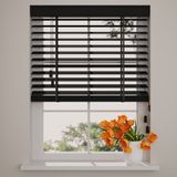 Bamboe - Houten Jaloezie Easy - Black - 50 mm - 75 x 130