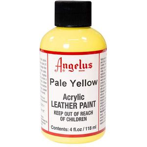 Angelus Leather Acrylic Paint - textielverf voor leren stoffen - acrylbasis - Pale Yellow - 118ml