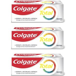 Colgate 3 x total original 20ml | handzaam voor op reis