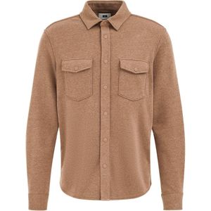 Fundamentals - Heren Regular Fit Overshirt - Caramel - Katoenmix