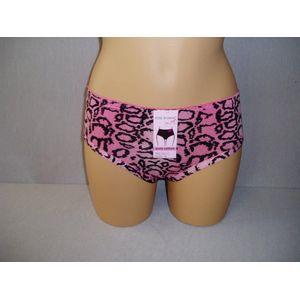 Dames slips Fine woman panterprint met achterkant kant zalm XXL