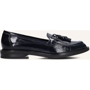 Ctwlk - Blauwe Vachy Loafers - Dames - Wol