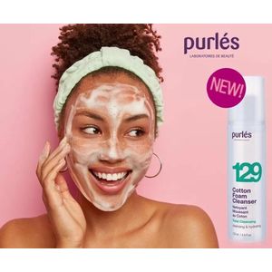 Huid-Reinigingsschuim Purlés 129 Cotton Foam Cleanser Alle huidtypen.