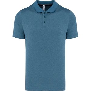 PROACT® Gevlamde polo korte mouwen volwassene PA496 - Steel Blue Heather - 4XL