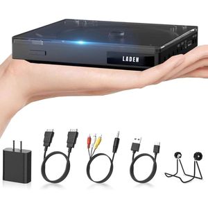 Zylo® DVD Speler met HDMI - Externe Dvd Speler - Blu Ray Spelers - Zwart - 16cm x 14cm x 3cm