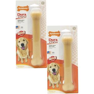 Nylabone Durachew Bone Giant L - Hondenspeelgoed - 2 x Beige