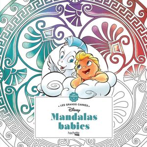 Les Grands Carrès Disney Mandalas Babies - Hachette Heroes - Kleurboek voor volwassenen