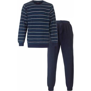 Paul Hopkins Heren Pyjama - Ronde Hals - Gestreept - Blauw - Maat L