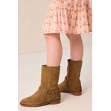Sissy-Boy - Knielaarzen - Bruin - Suède - Hartjes Buckle