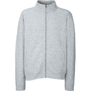 Fruit of the Loom premium sweat jacket/vest - grijs - katoen/polyester M