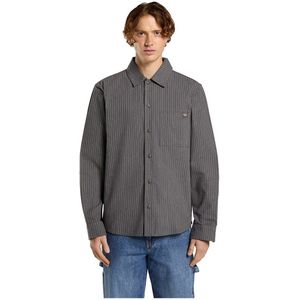 Dickies - Lima Pinstripe - Overhemd - Grijs - Lange Mouwen