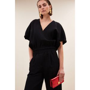 By-Bar Amsterdam - Mabel Structure Stripe - Blouse - Zwart