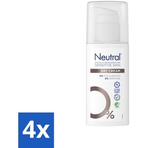4 x Neutral - Dagcrème - Gevoelige huid - Parfumvrij - 50 ml - Dagcrème - Gevoelige Huid - Parfumvrij - Kleurstoffen - Glycerine