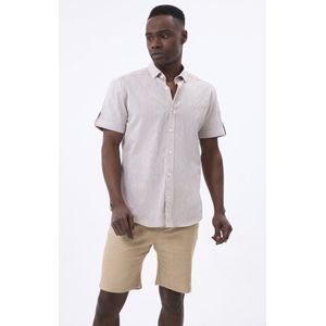 Felix Hardy Linnen Katoen Blend Shirt - Overhemd Heren Beige - 2Xl