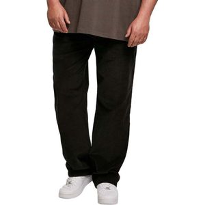 Urban Classics - Corduroy Workwear Broek rechte pijpen - Taille, 30 inch - Zwart