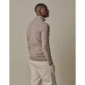 Profuomo - Half Zip Pullover - Beige - Wol Blend