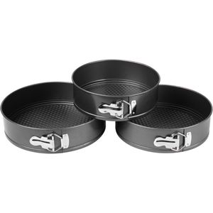 OTIX Springvorm - Set van 3 - Bakvormen - 22 24 26 cm - Tot 230 Graden - Anti-Aanbaklaag