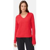 camel active Gebreide trui met V-hals - Maat womenswear-XXS - Vlamrood