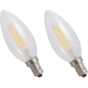 Spectrum - LED Lamp - E14 - 4W - 230V - 460 Lumen - 4000K Neutraal Wit - 2 Stuks