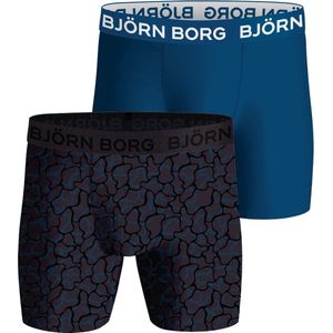 Björn Borg Performance boxers - microfiber heren boxers lange pijpen (2-pack) - multicolor - Maat: L