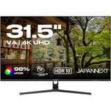 JAPANNEXT - JN-V315UHDR - Monitor - 31.5 inch - VA 4K UHD - HDR-technologie - Verstelbare kanteling - Ingebouwde luidsprekers